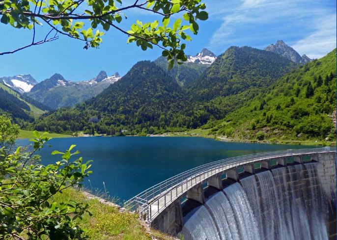 Barrage du tech depuis gites stouet